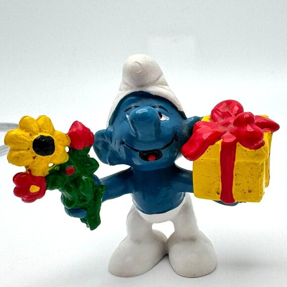 Smurf Figurine Lot of 3 Baseball Batter Gift Smurf Leprechaun Schleich Vtg - Picture 16 of 16